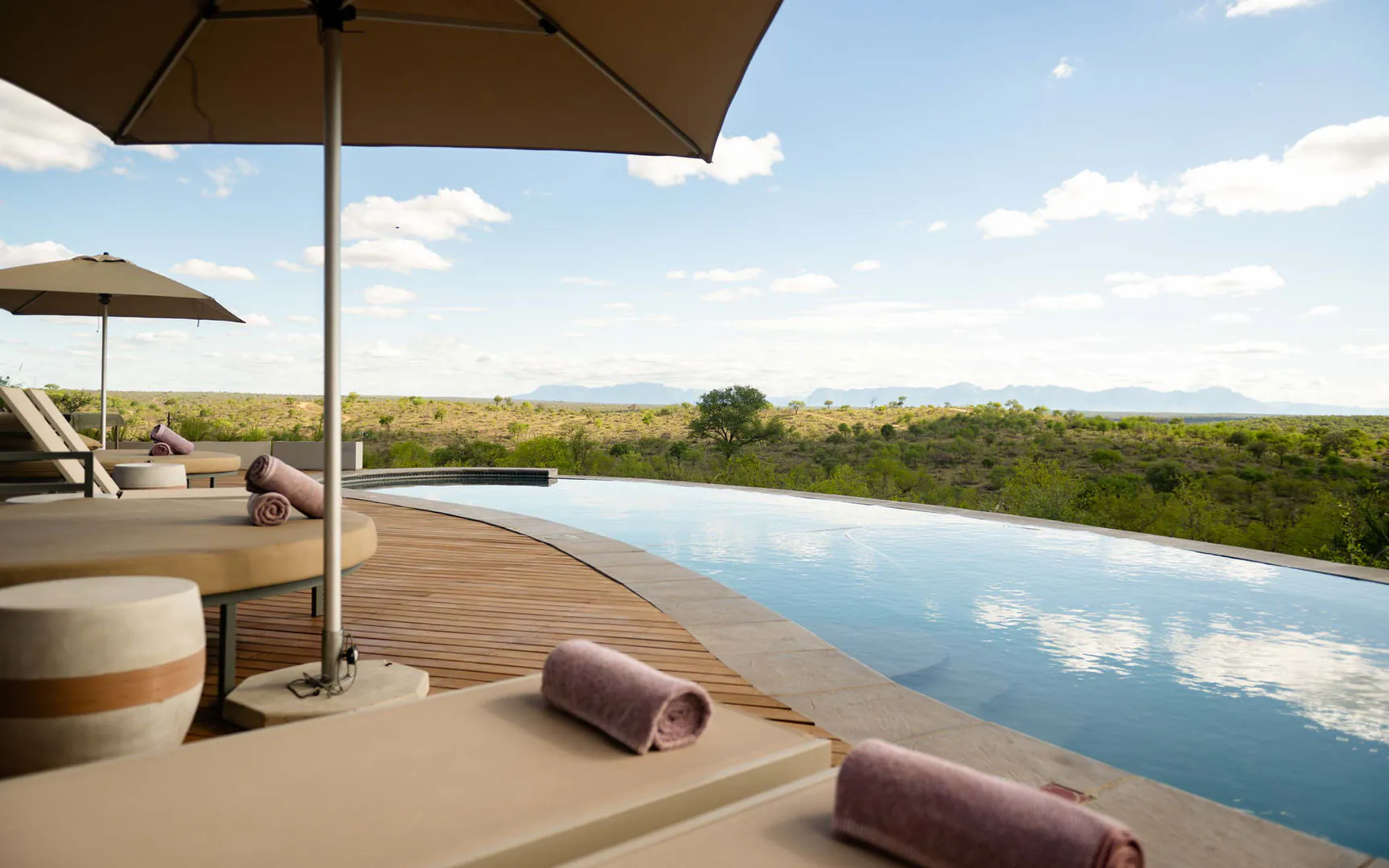 Infinity pool overlooking the bush at 18 On The Hill