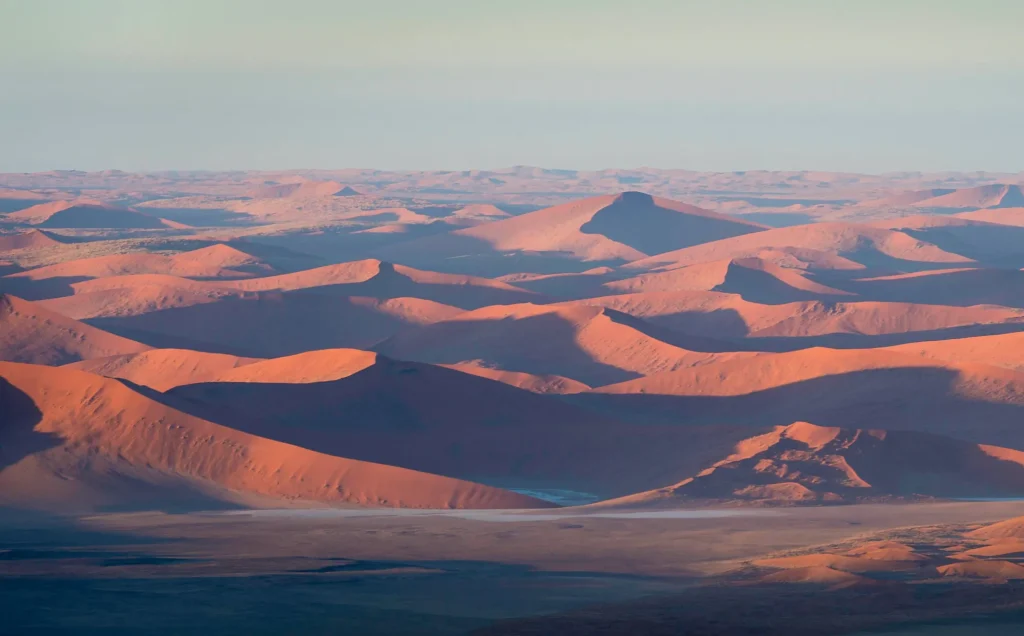Red dunes of Sossusvlei at first light