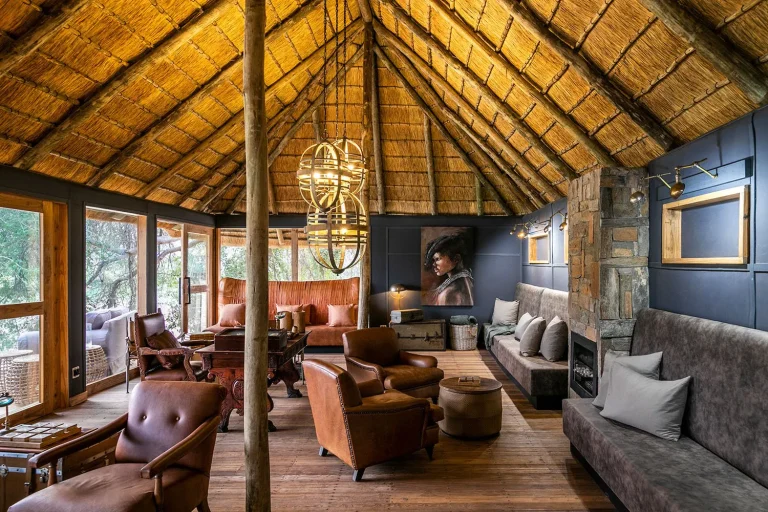 Camp lounge under thatch