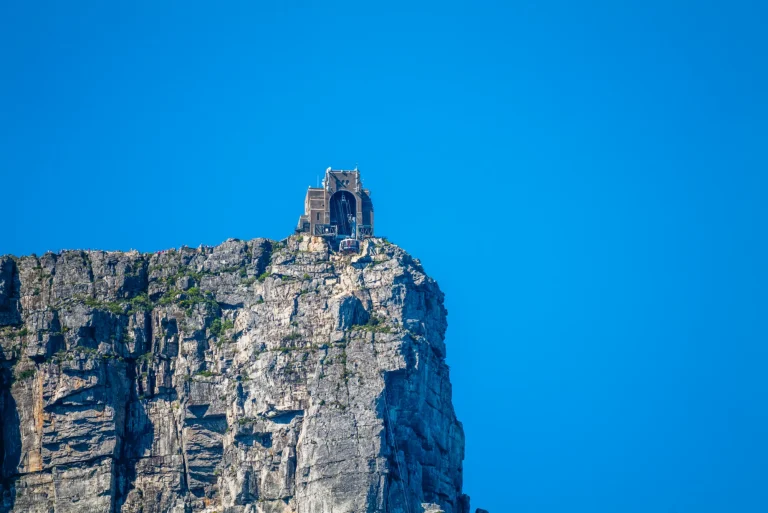Table Mountain cableway station on the summit edge