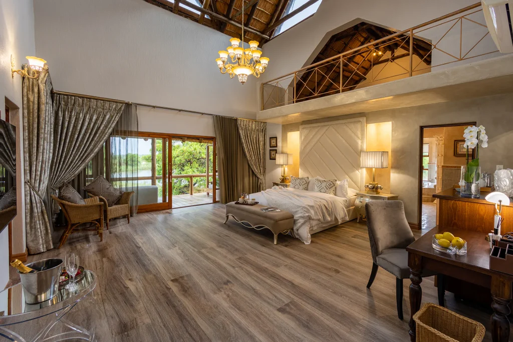 Suite with a lounge area at Kingfisher Villa