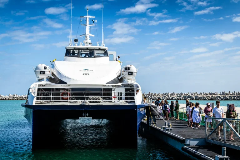 Ferry at the Robben Island harbour